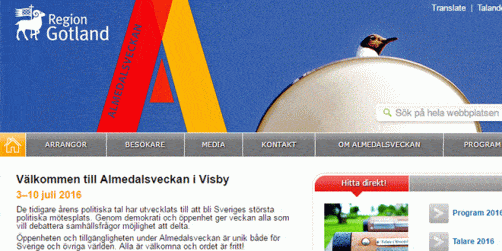 Snart sista ansökningsdag till Almedalsveckans officiella program