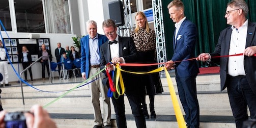 Fullsatt när Åby Arena invigdes