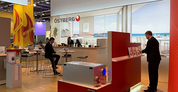 Workman producerar Östbergs monter i Frankfurt