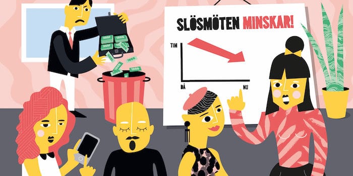 Slösmöten kostar 75 miljarder kronor varje år