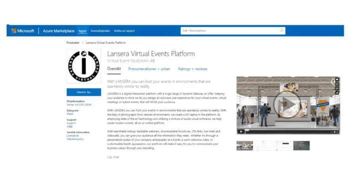 Svenskt bolag inom Event Tech är första fullskaliga eventplattformen på Microsoft Marketplace