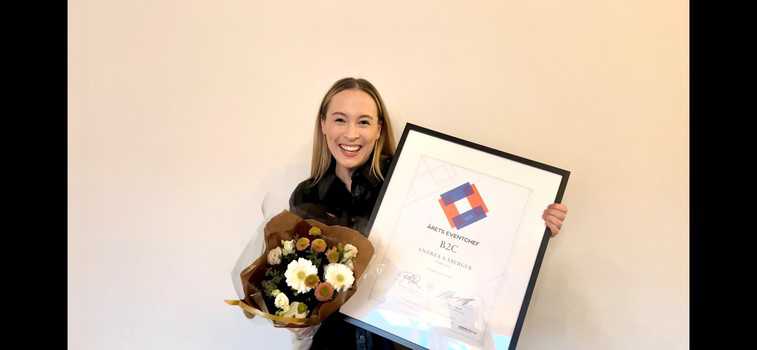 Andrea Kåberger vinnare av Årets Eventchef B2C 2021