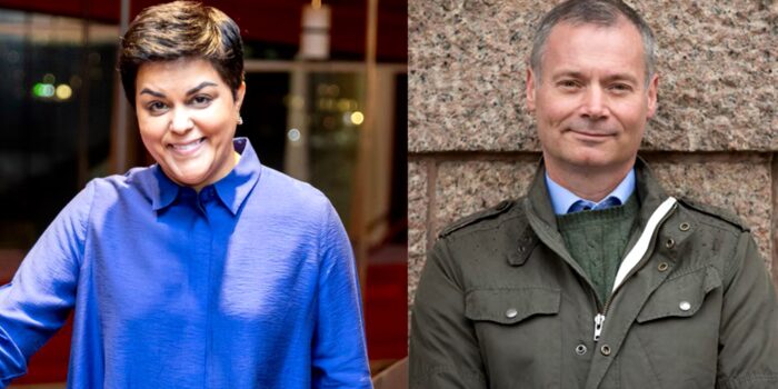 Johan Kuylenstierna och Parul Sharma talar på Nordic Sustainability Expo