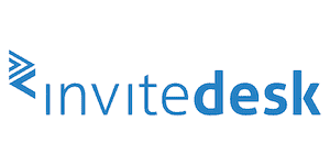 InviteDesk logo blue cmyk white background Logo A