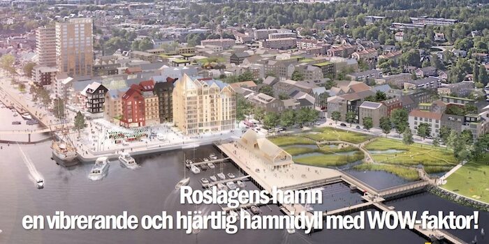 SPA-hotell i trä när AF gruppen bygger i Norrtälje hamn