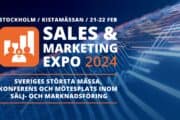 Stockholm, Kistamässan, 21-22 februari. Sales & Marketing Expo 2024. Sveriges största mässa, konferens och mötesplats inom sälj- och marknadsföring.