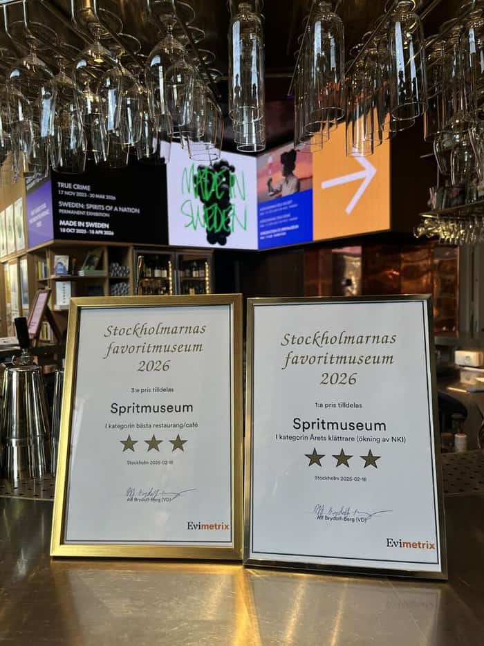 Prisbelönt helhetsupplevelse på Spritmuseum för möten, fest och företagsevent