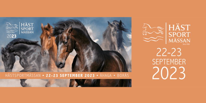 Hästsportmässan 22-23 september 2023. Åhaga, Borås.