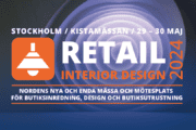 Retail Interior Design 2024. Stockholm, Kistamässan 29-30 maj. Nordens nya och enda mässa och mötesplats för butiksinredning, design och butiksutrustning.