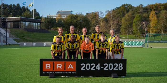 BK Häcken förlänger med BRA Bygg