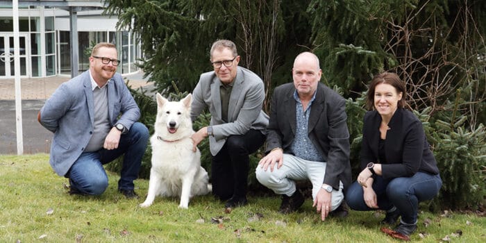 Representanter for hundmassan Elmia Hund Elmia lanserar ny hundmässa med fokus på hundsport och hund i tjänst