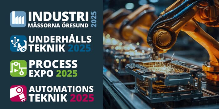 Industrimässorna Öresund 2025, Underhållsteknik 2025, ProcessExpo 2025, Automationsteknik 2025.
