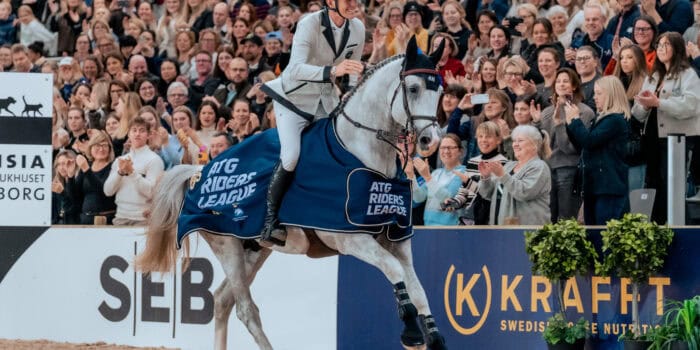 Peder 1.50 winning round mycket publik Hästsuccén tillbaka i Jönköping