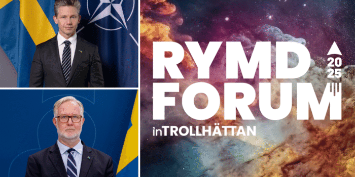 Försvarsministern och rymdministern kommer till Rymdforum i Trollhättan 30 Rymdforum 2025 in Trollhättan.