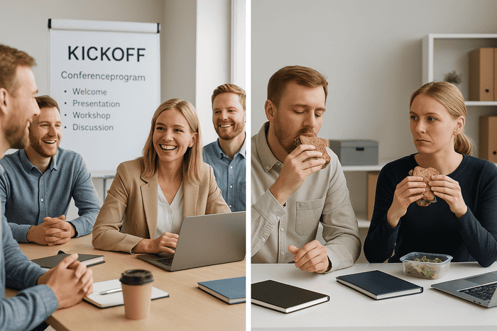 Kickoffer och event – avdragsgilla, men luncherna kostar extra