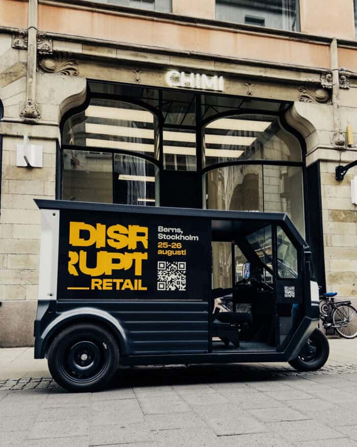 Disrupt evig EVIG rullar in med framtidens mobila butik – premiärvisas under Disrupt Retail tillsammans med Swish och CHIMI