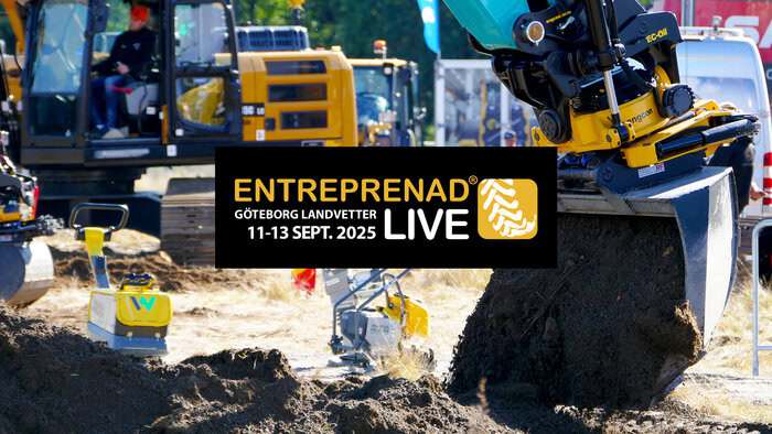 Rekordstor Entreprenad Live 2025 – över 250 utställare, full fart på demo och stora tävlingar i Landvetter