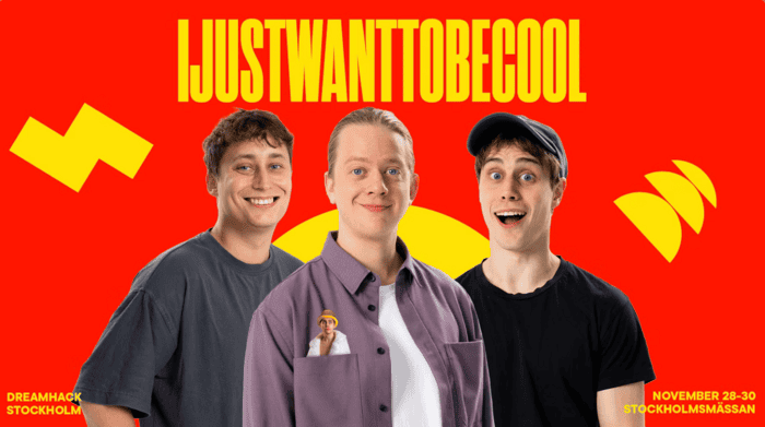 IJustWantToBeCool gör livepodd-debut på DreamHack Stockholm 2025