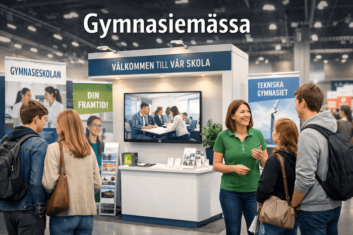 Huddinge kommun sonderar marknaden efter monterbyggare inför gymnasiemässa