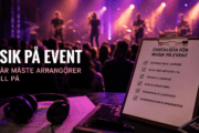 Musik på event – det här måste arrangörer ha koll på