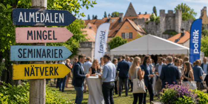 Almedalens mingel 2026 – vi har listan