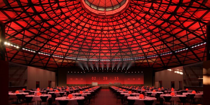 Gasometer tar form – Stockholms nya arena för opera, event och möten öppnar våren 2027