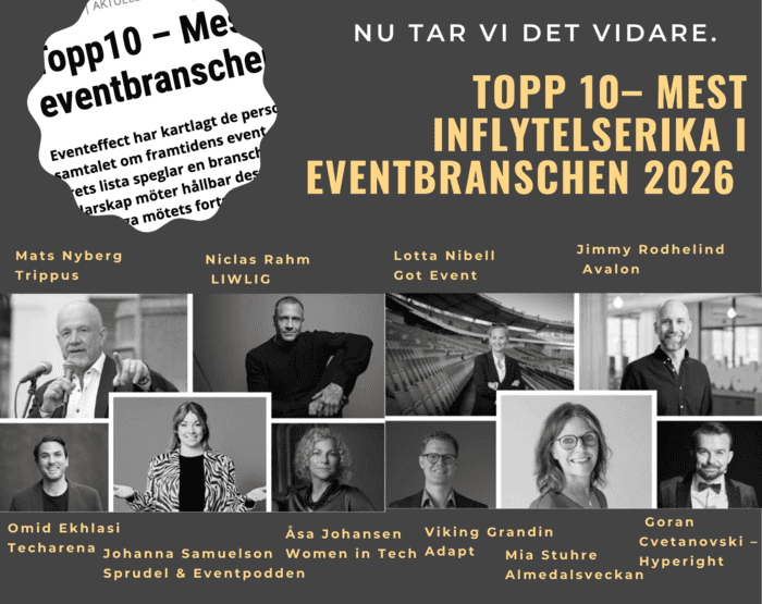 Branschens tio mest inflytelserika samlas i nytt initiativ – SES och Eventeffect vill stärka eventbranschens röst