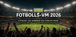 Licenser, LED-skärmar och publikflöden – Mevida guidar inför Fotbolls-VM 2026
