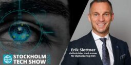 Stockholm Tech Show 2024. Erik Slottner, civilminister med ansvar för digitalisering (KD).